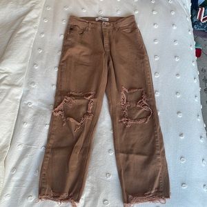Kan Can Tan Distressed Jeans